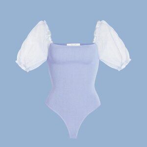 ASTR The Label Women's Bluish Purple Bodysuit